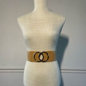 Elastic wide waist belt